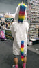 Griz Coat's Unicorn Coat with rainbow tail and mane