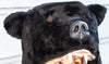 black griz coat with red eyes
