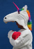 Griz Coat's Unicorn jacket with pink horn and rainbow mane