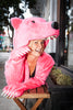 Griz Coat's Pink Agenda Bear Coat paws up